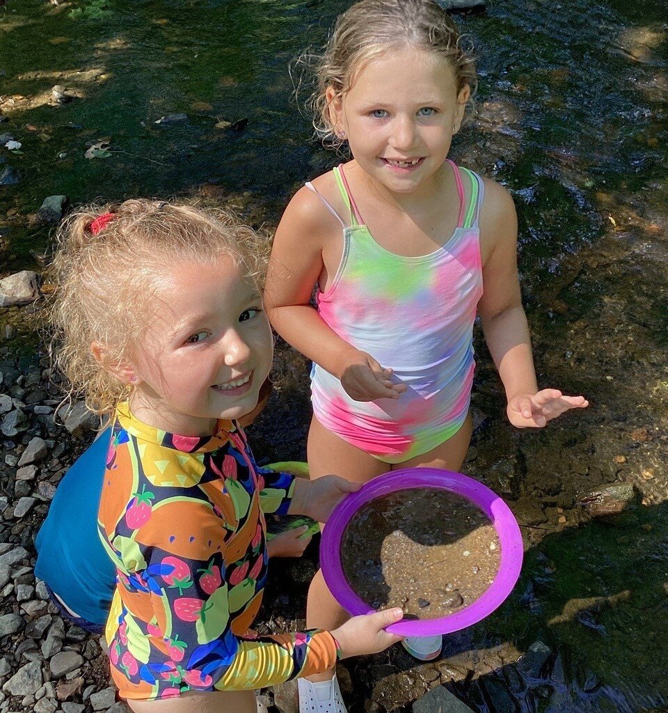 panning for gold